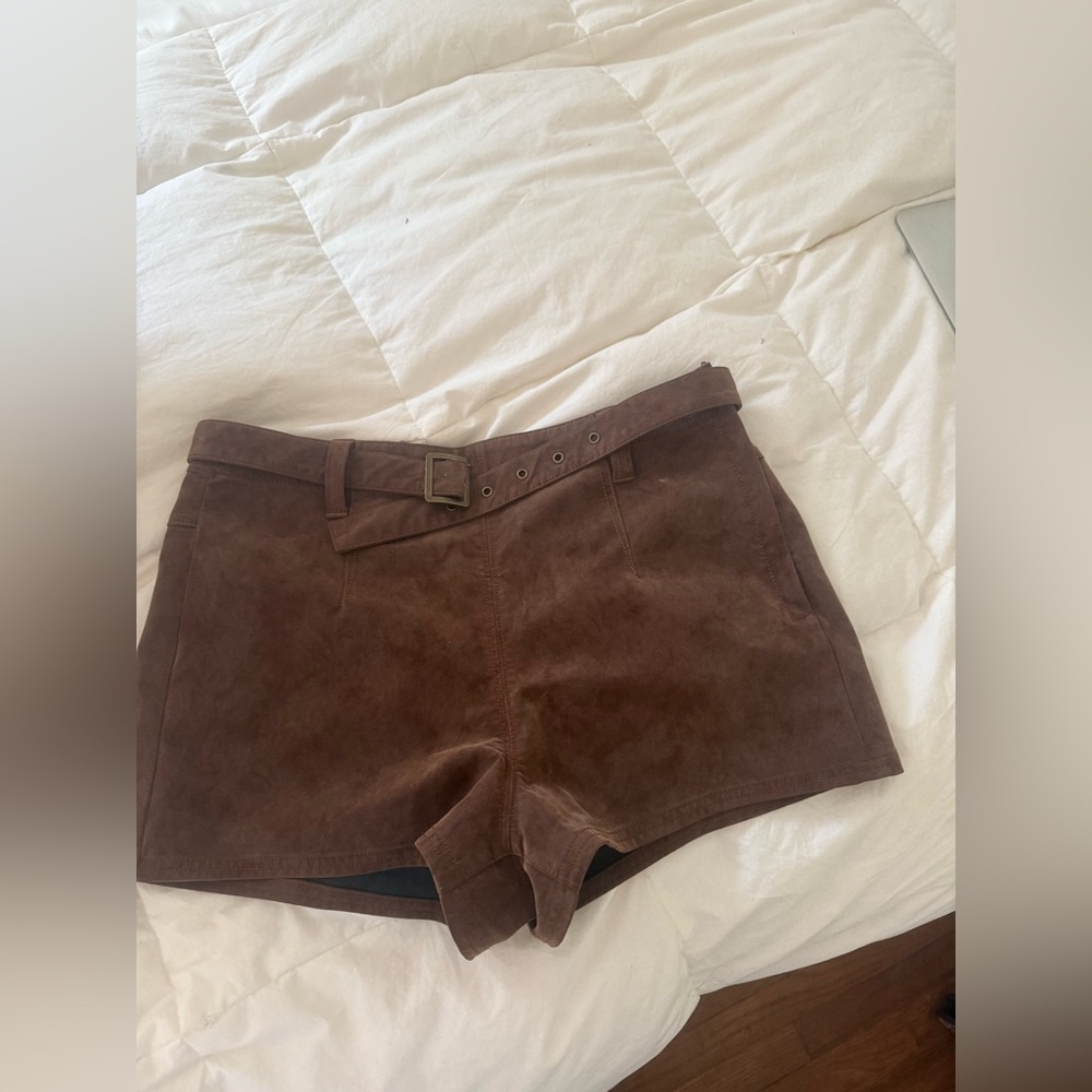 Free people suede shorts (belt attached)